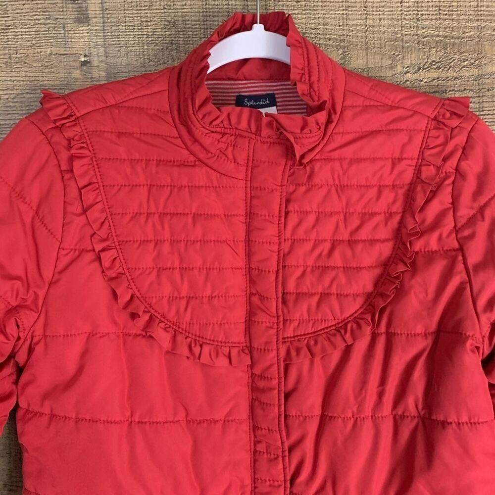 Splendid Quilted Lightweight Puffer Jacket Ruffle… - image 3
